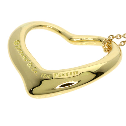 TIFFANY&Co. Open heart Necklace K18 Yellow Gold Ladies [Used]
