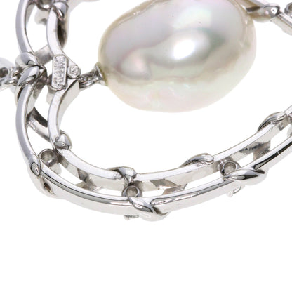 MIKIMOTO Heart Pearl Pearl Pendant top K14 White Gold Ladies [Used]