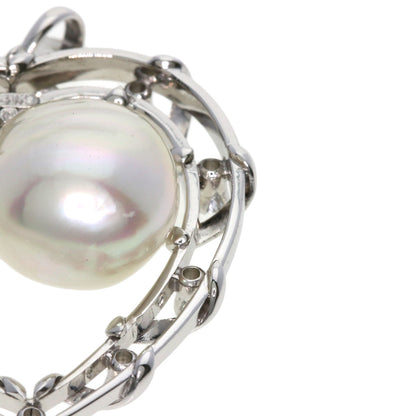MIKIMOTO Heart Pearl Pearl Pendant top K14 White Gold Ladies [Used]