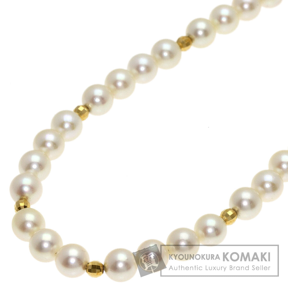 ミキモト パール 真珠 ネックレス シルバー レディース 【中古】【MIKIMOTO】