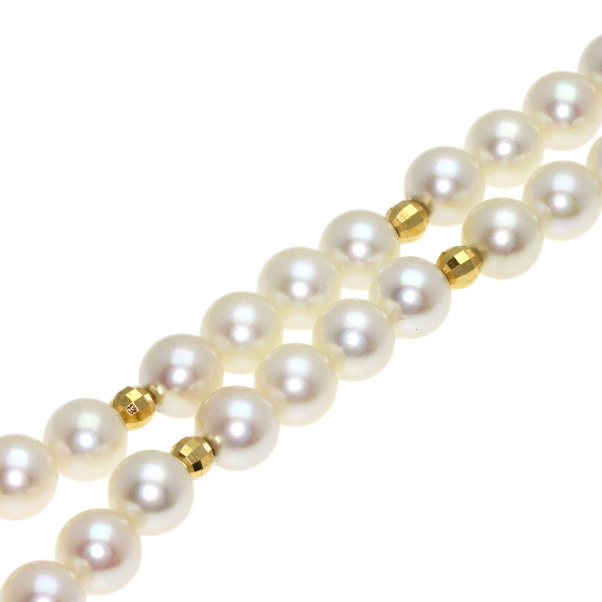 ミキモト パール 真珠 ネックレス シルバー レディース 【中古】【MIKIMOTO】