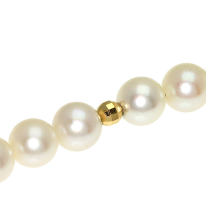 ミキモト パール 真珠 ネックレス シルバー レディース 【中古】【MIKIMOTO】