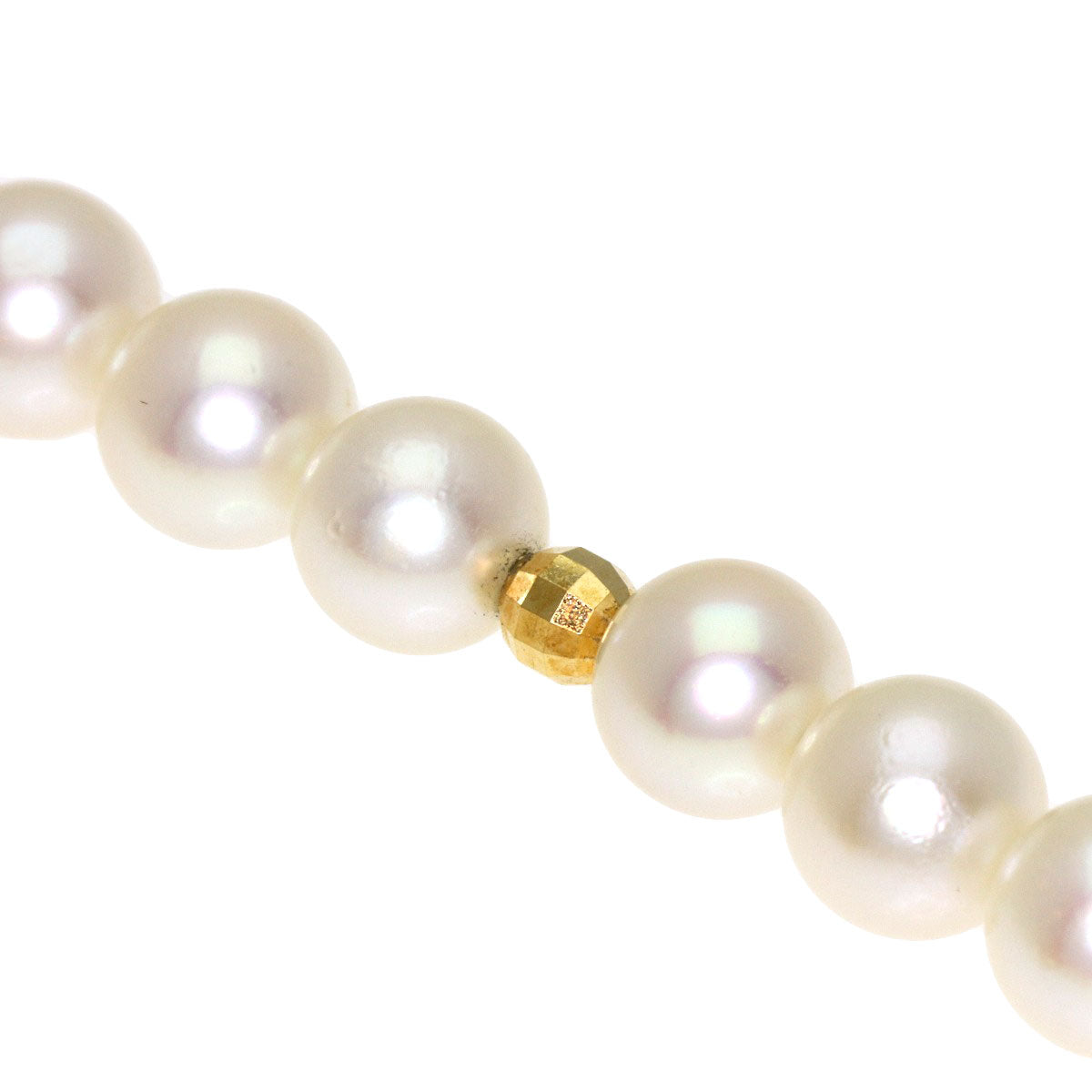 ミキモト パール 真珠 ネックレス シルバー レディース 【中古】【MIKIMOTO】