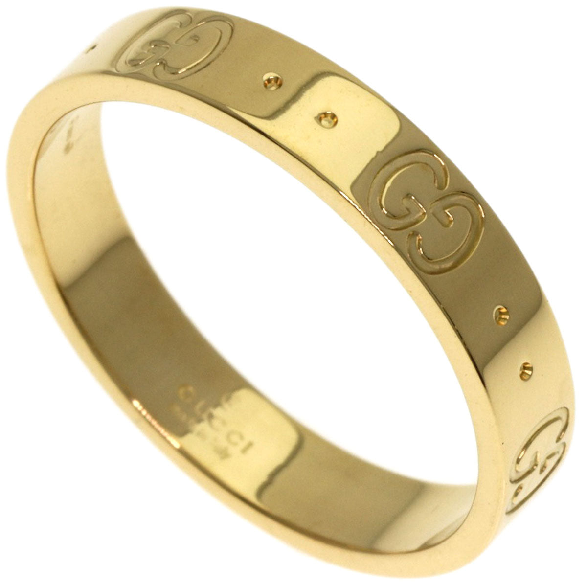 GUCCI Icon #18 Ring K18 Yellow Gold Ladies [Used]