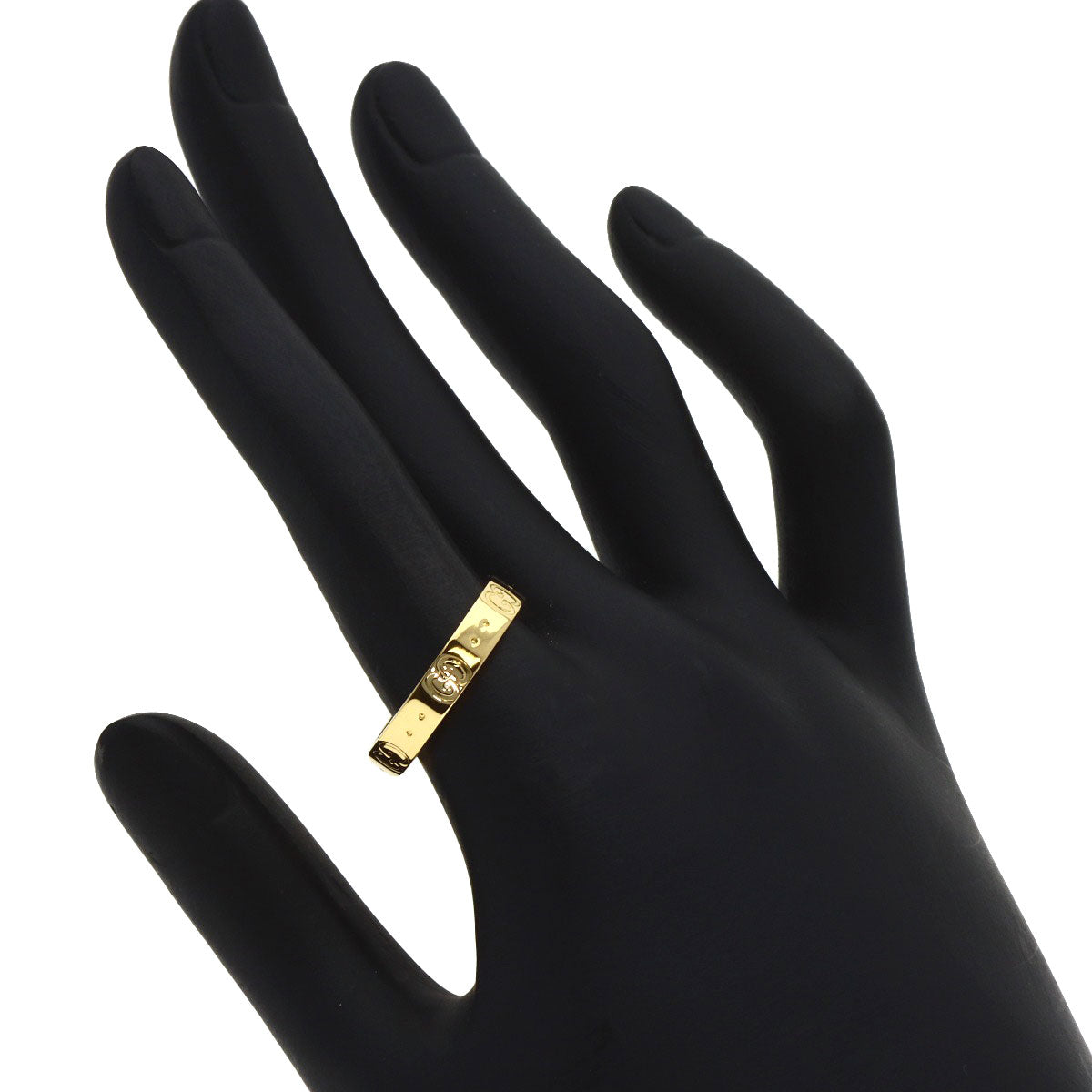 GUCCI Icon #18 Ring K18 Yellow Gold Ladies [Used]