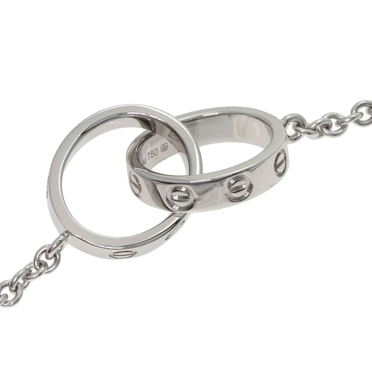 CARTIER Baby love Bracelet K18 White Gold Ladies [Used]