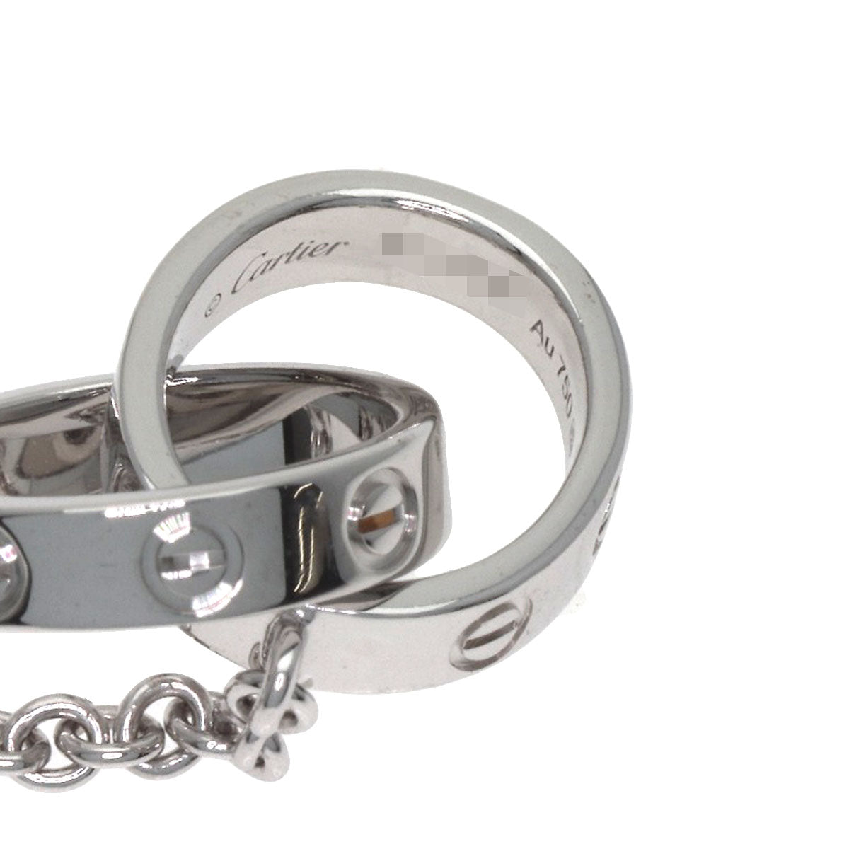 CARTIER Baby love Bracelet K18 White Gold Ladies [Used]