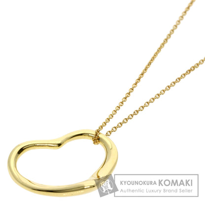 ティファニー オープンハート ネックレス K18イエローゴールド レディース 【中古】【TIFFANY&Co.】
