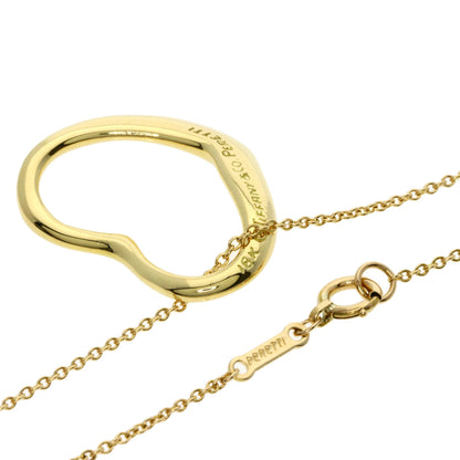 ティファニー オープンハート ネックレス K18イエローゴールド レディース 【中古】【TIFFANY&Co.】