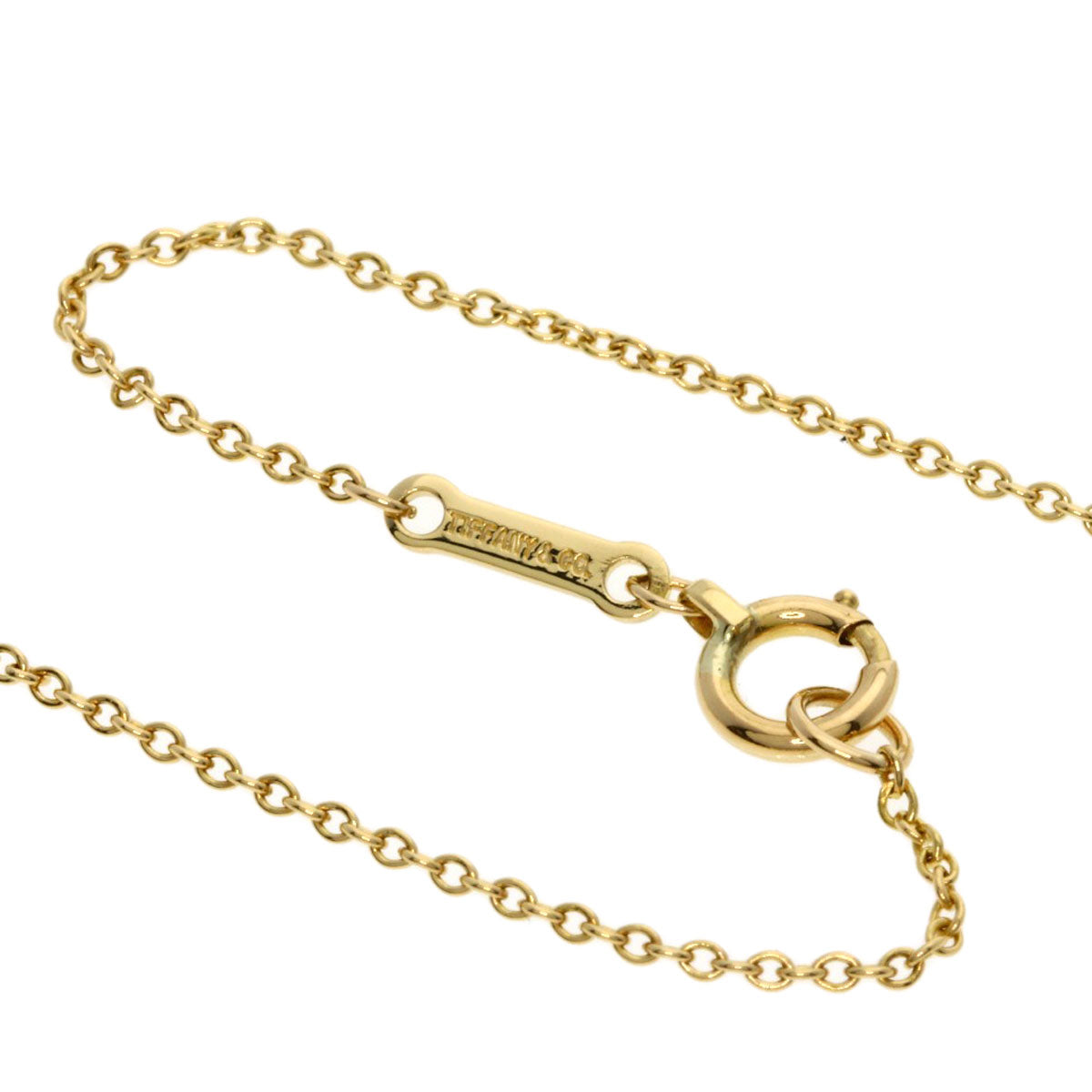 ティファニー オープンハート ネックレス K18イエローゴールド レディース 【中古】【TIFFANY&Co.】