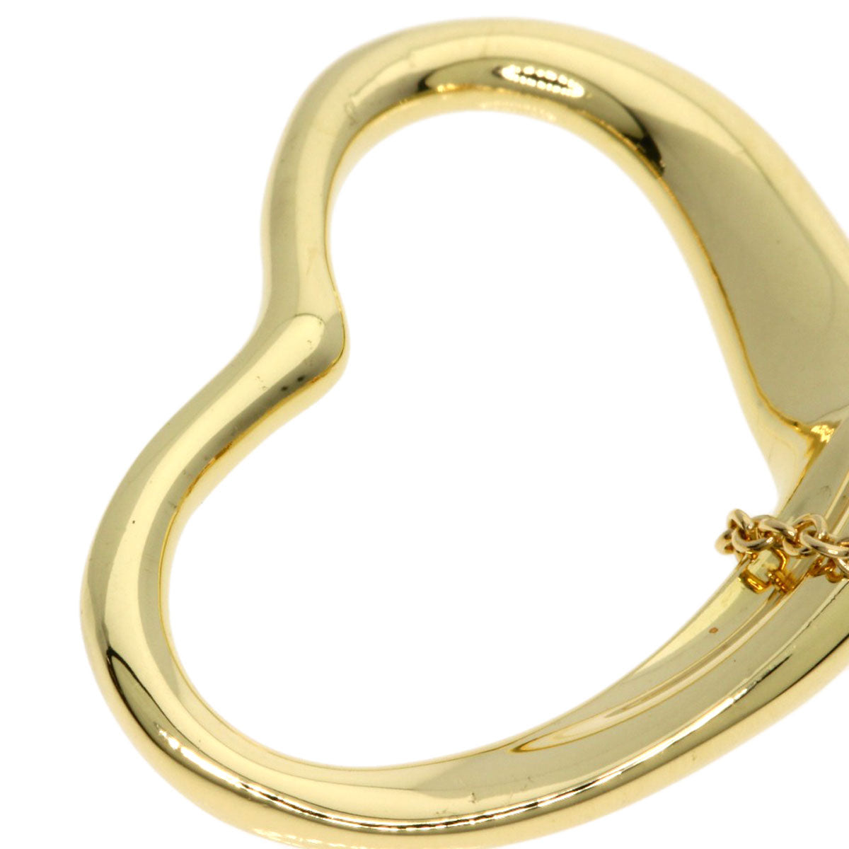 ティファニー オープンハート ネックレス K18イエローゴールド レディース 【中古】【TIFFANY&Co.】