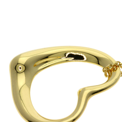 TIFFANY&Co. Open heart Necklace K18 Yellow Gold Ladies [Used]
