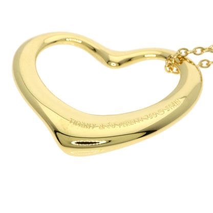TIFFANY&Co. Open heart Necklace K18 Yellow Gold Ladies [Used]