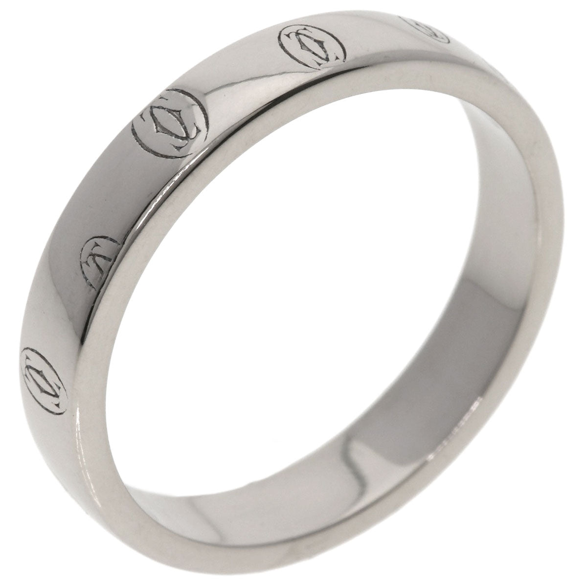 CARTIER Happy birthday # 60 Ring K18 White Gold Ladies [Used]