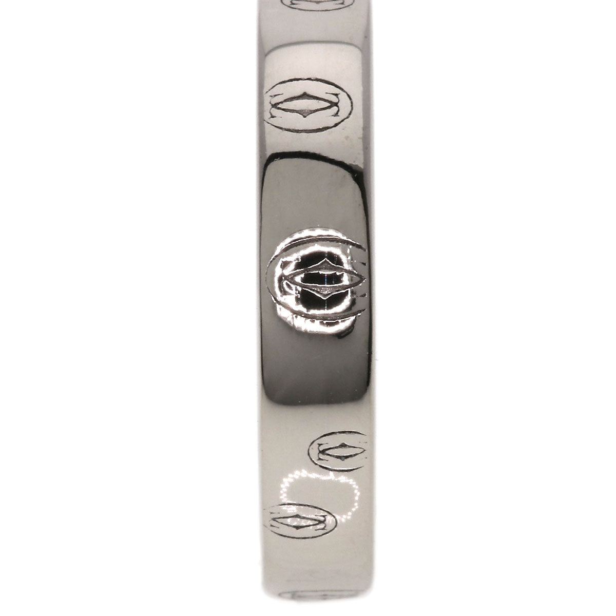CARTIER Happy birthday # 60 Ring K18 White Gold Ladies [Used]