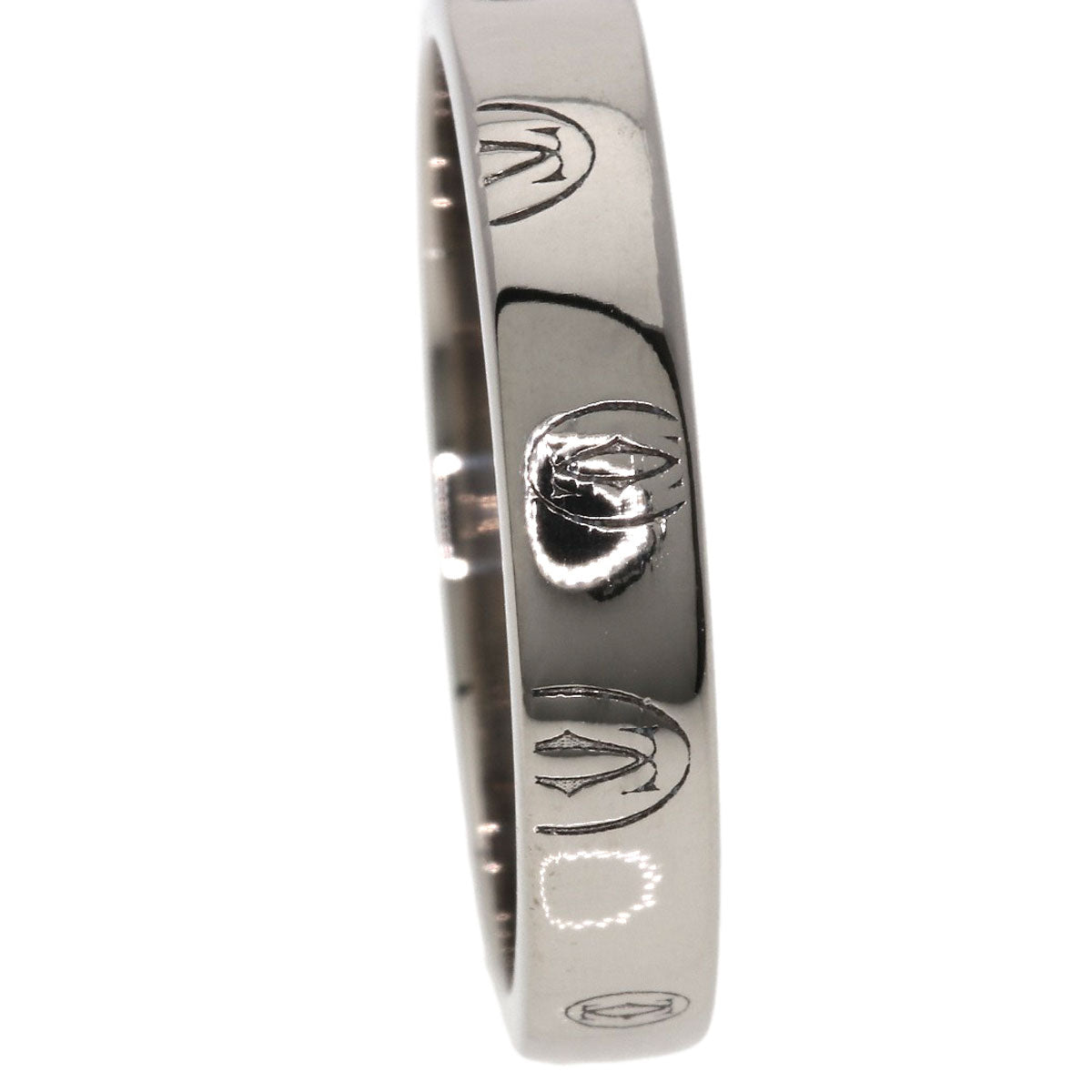 CARTIER Happy birthday # 60 Ring K18 White Gold Ladies [Used]