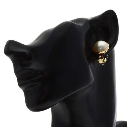 MIKIMOTO Mabe Pearl Pearl Earring K14 Yellow Gold Ladies [Used]