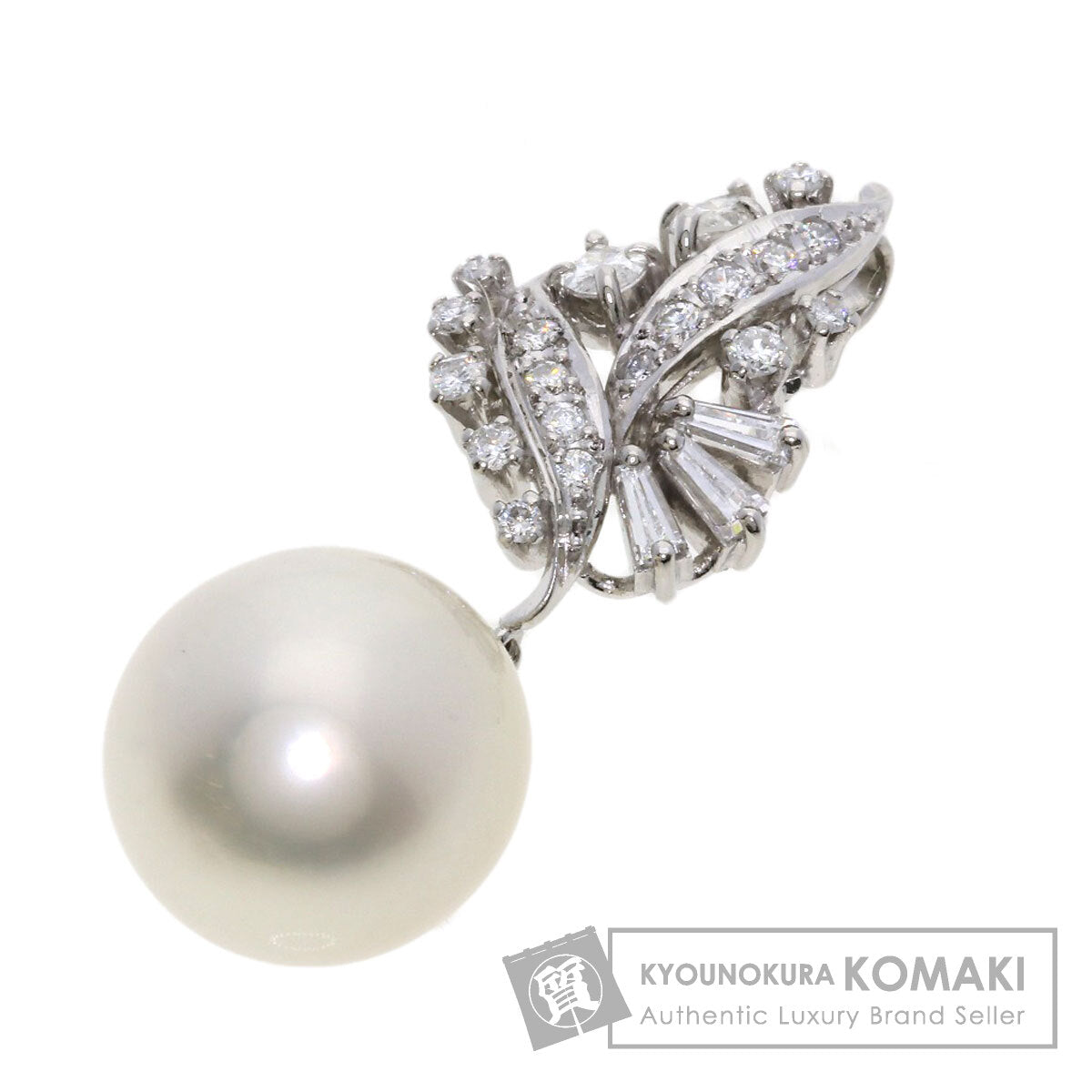 ミキモト パール 真珠 ダイヤモンド ペンダントトップ プラチナPT900 レディース 【中古】【MIKIMOTO】