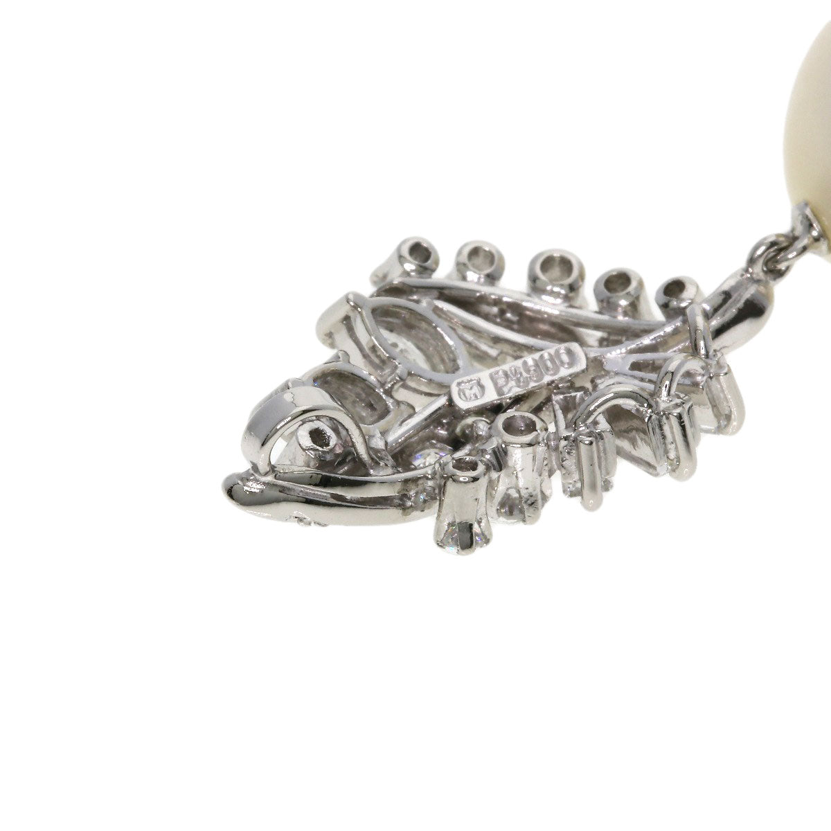 ミキモト パール 真珠 ダイヤモンド ペンダントトップ プラチナPT900 レディース 【中古】【MIKIMOTO】