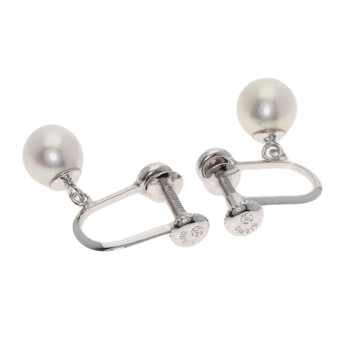 TASAKI Pearl Pearl Earring K18 White Gold Ladies [Used]