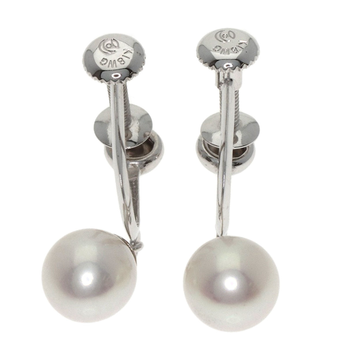 TASAKI Pearl Pearl Earring K18 White Gold Ladies [Used]