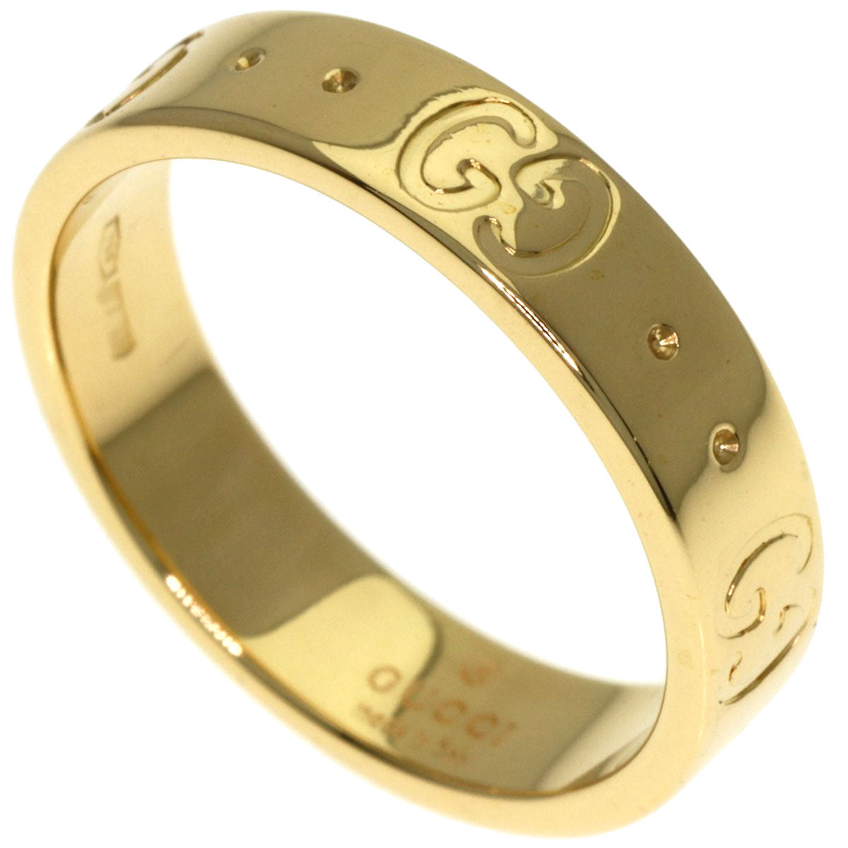 GUCCI Icon # 7 Ring K18 Yellow Gold Ladies [Used]