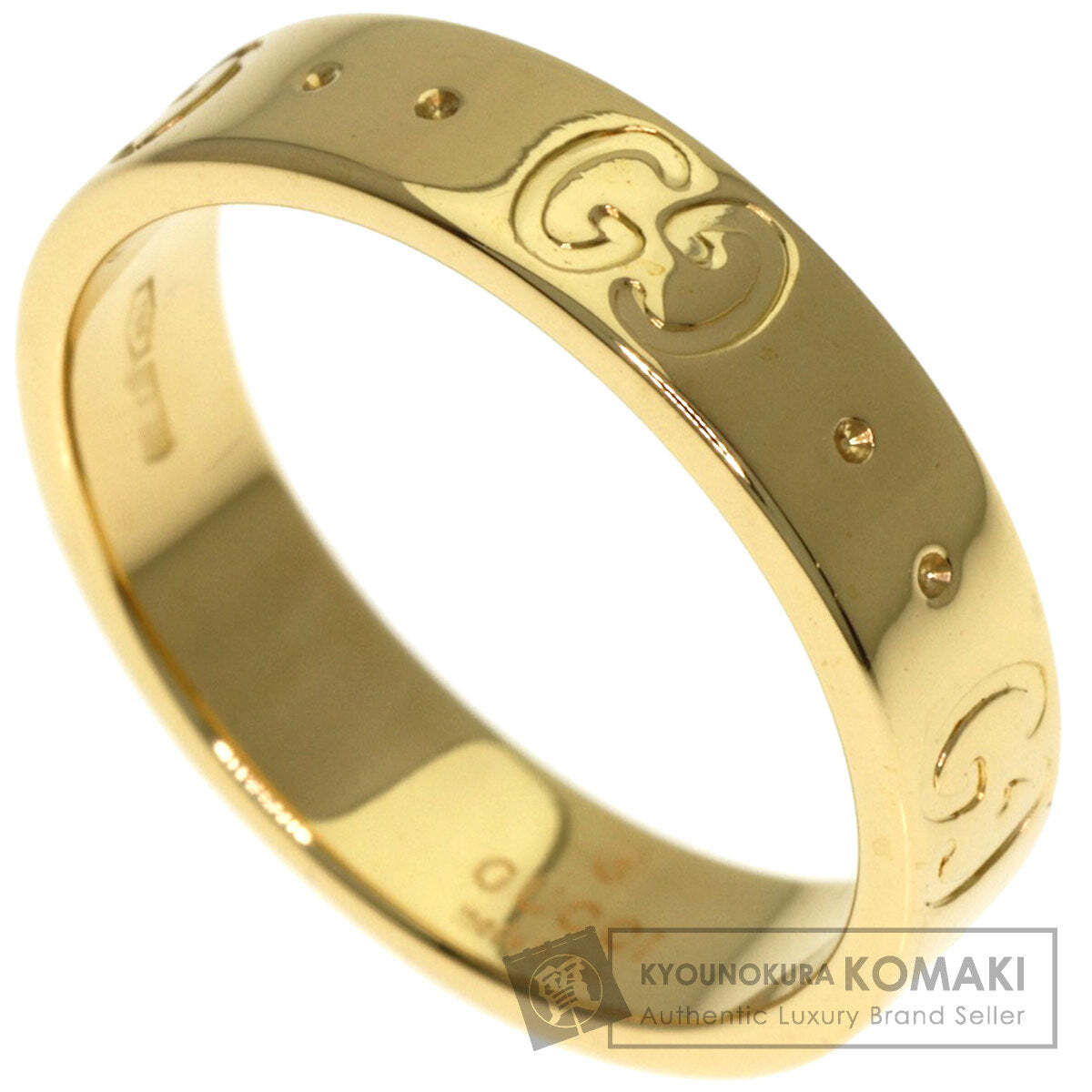 GUCCI Icon # 7 Ring K18 Yellow Gold Ladies [Used]
