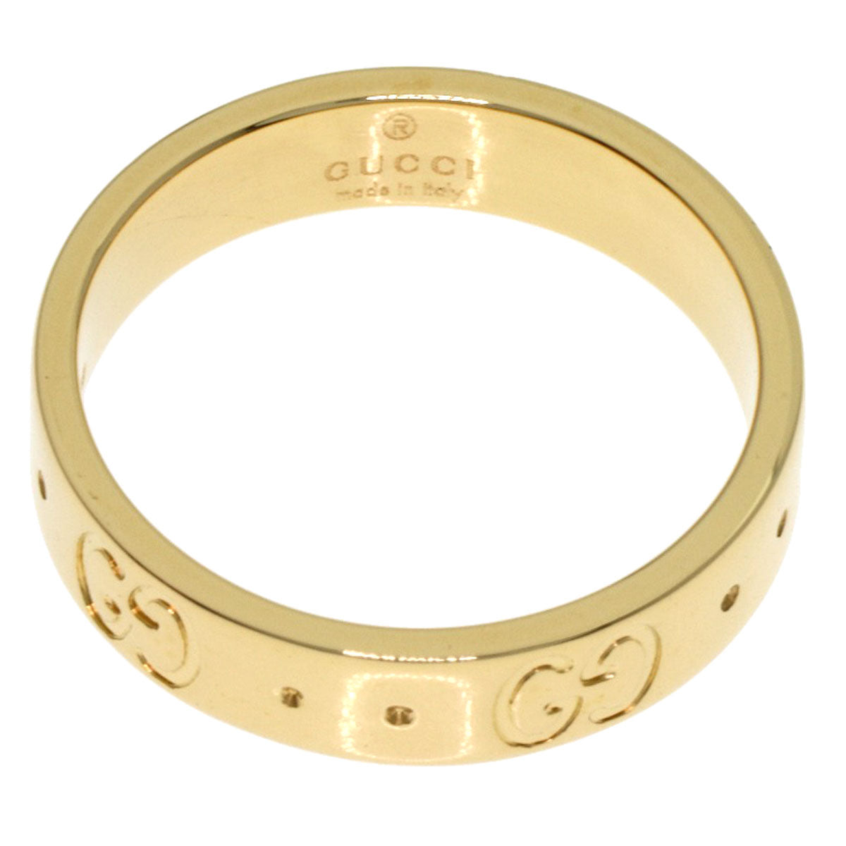 GUCCI Icon # 7 Ring K18 Yellow Gold Ladies [Used]