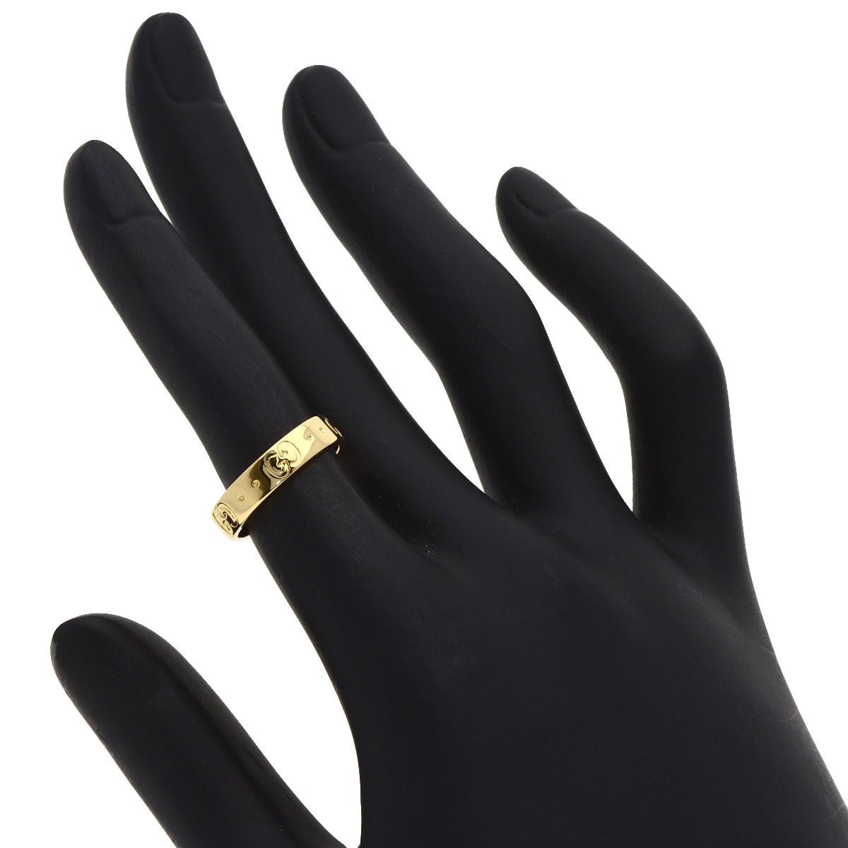 GUCCI Icon # 7 Ring K18 Yellow Gold Ladies [Used]