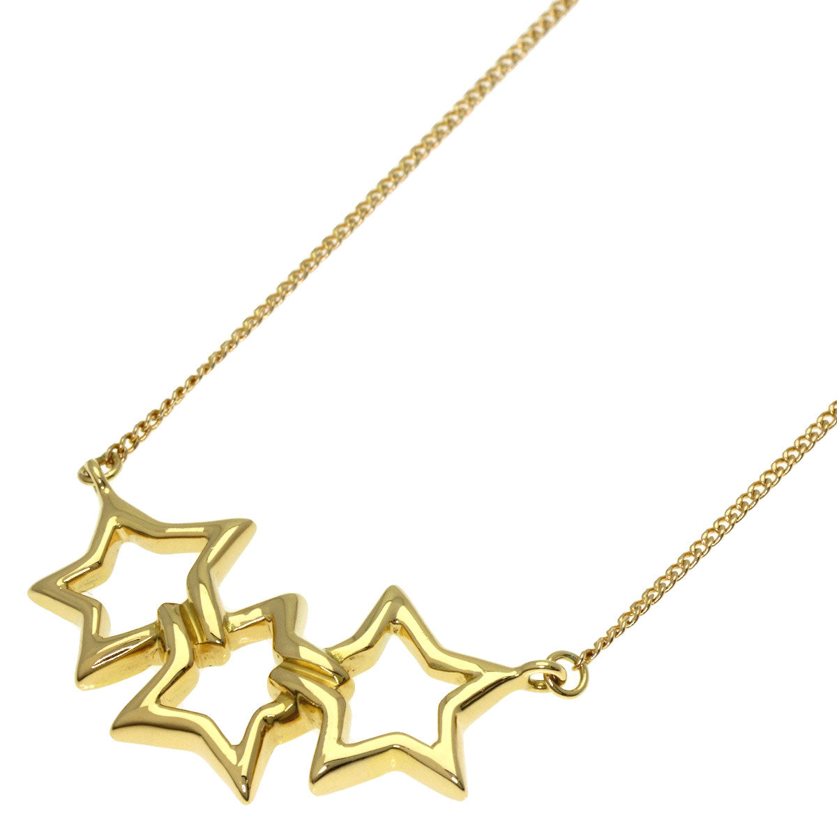 TIFFANY&Co. Triple star Necklace K18 Yellow Gold Ladies [Used]