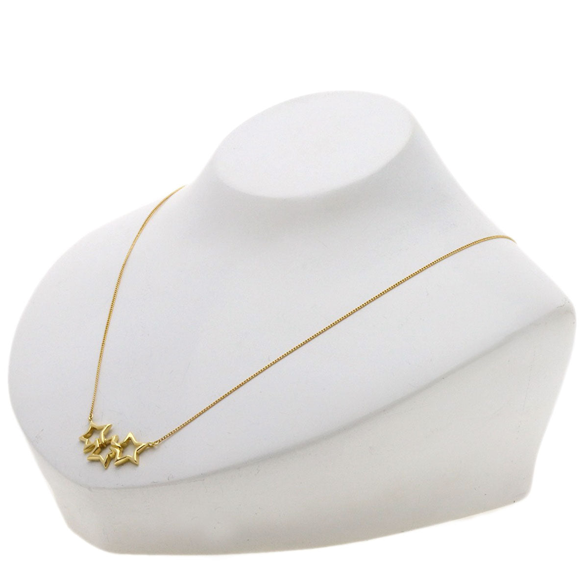 TIFFANY&Co. Triple star Necklace K18 Yellow Gold Ladies [Used]