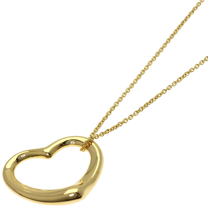 TIFFANY&Co. Open heart Necklace K18 Yellow Gold Ladies [Used]