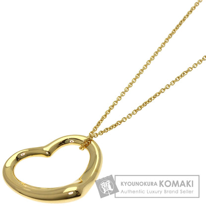 TIFFANY&Co. Open heart Necklace K18 Yellow Gold Ladies [Used]