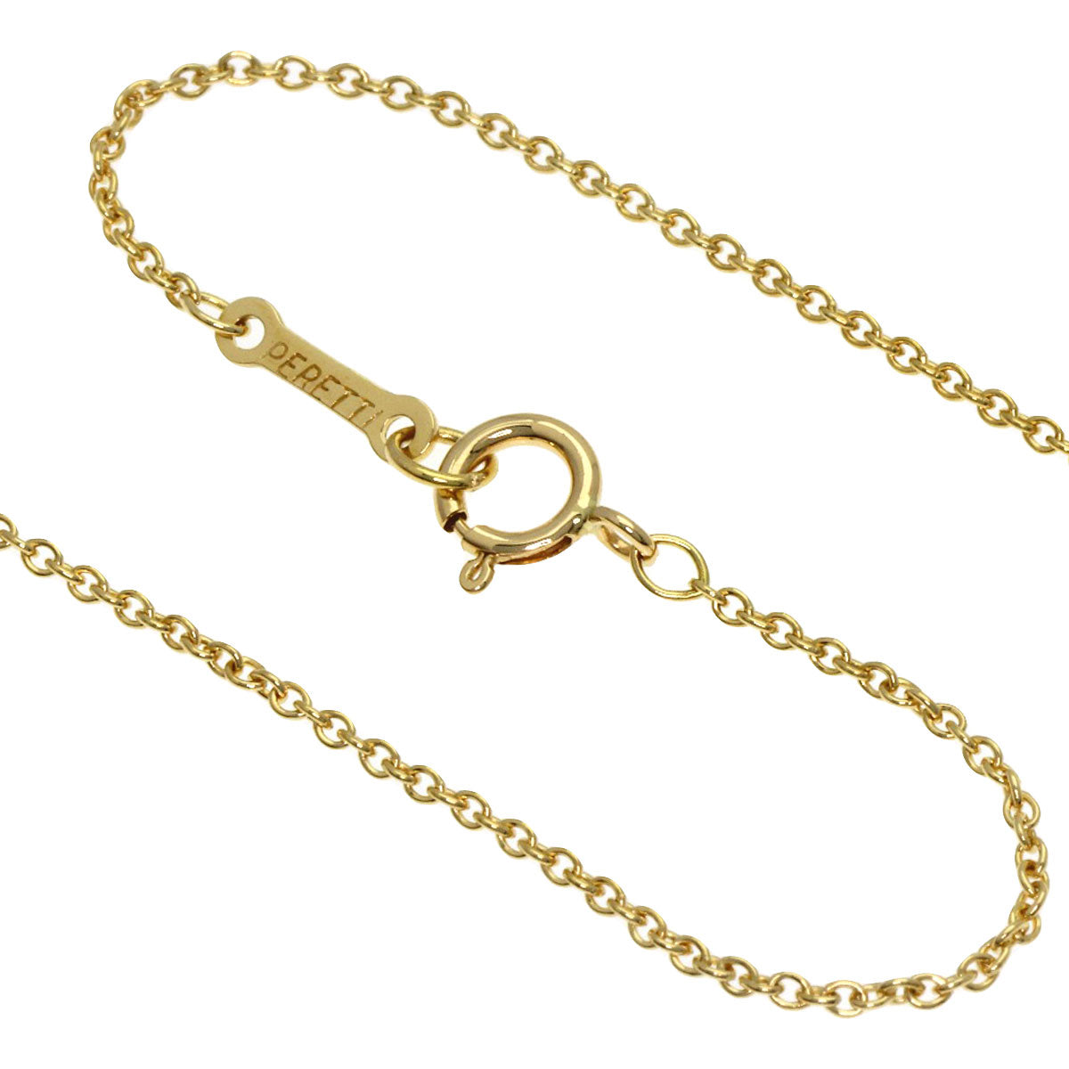 TIFFANY&Co. Open heart Necklace K18 Yellow Gold Ladies [Used]