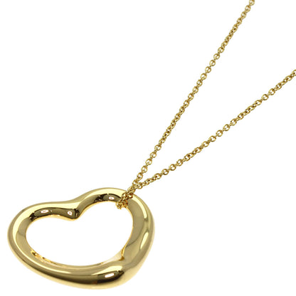 TIFFANY&Co. Open heart Necklace K18 Yellow Gold Ladies [Used]