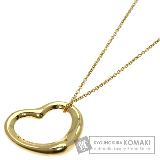 TIFFANY&Co. Open heart Necklace K18 Yellow Gold Ladies [Used]