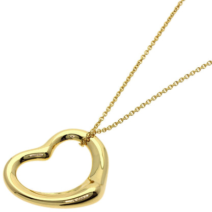 TIFFANY&Co. Open heart Necklace K18 Yellow Gold Ladies [Used]