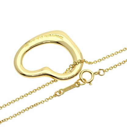 TIFFANY&Co. Open heart Necklace K18 Yellow Gold Ladies [Used]