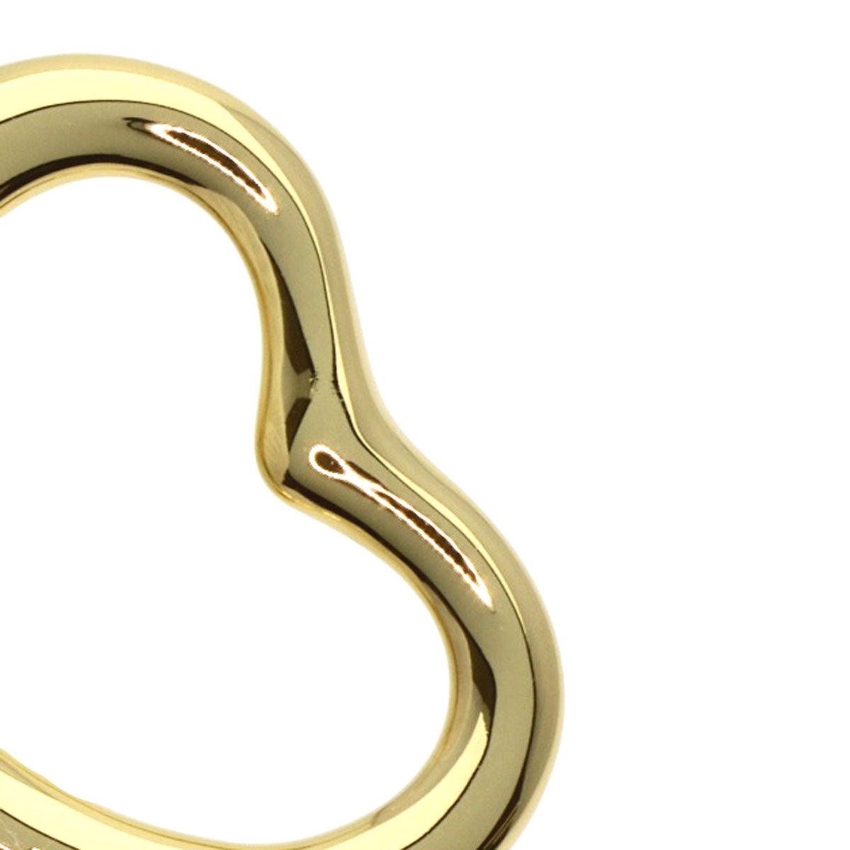 TIFFANY&Co. Open heart Necklace K18 Yellow Gold Ladies [Used]