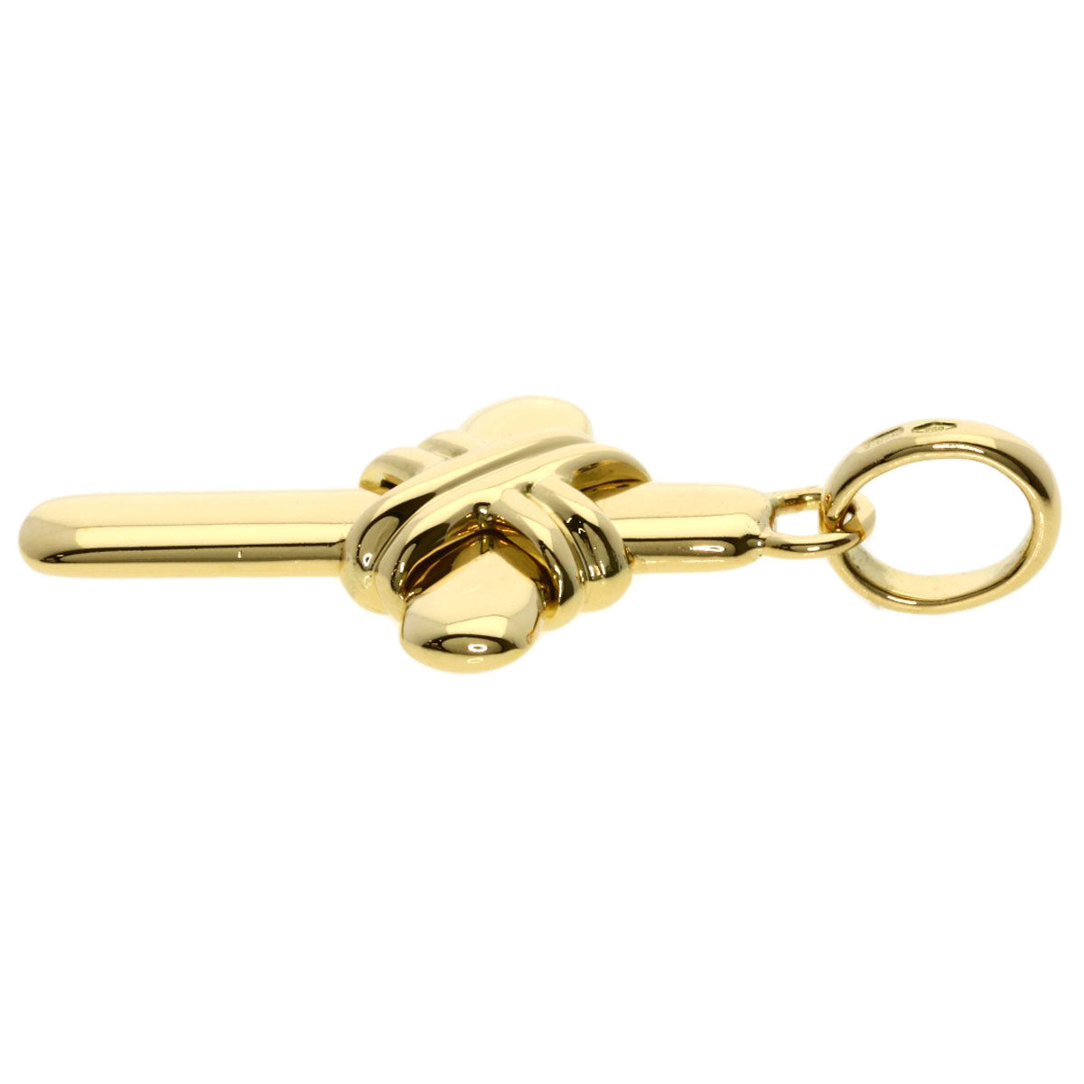 BVLGARI cross Pendant top K18 Yellow Gold Ladies [Used]