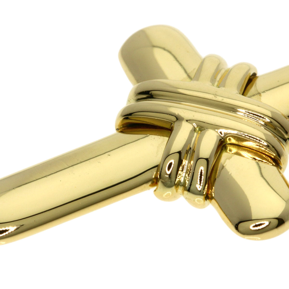 BVLGARI cross Pendant top K18 Yellow Gold Ladies [Used]