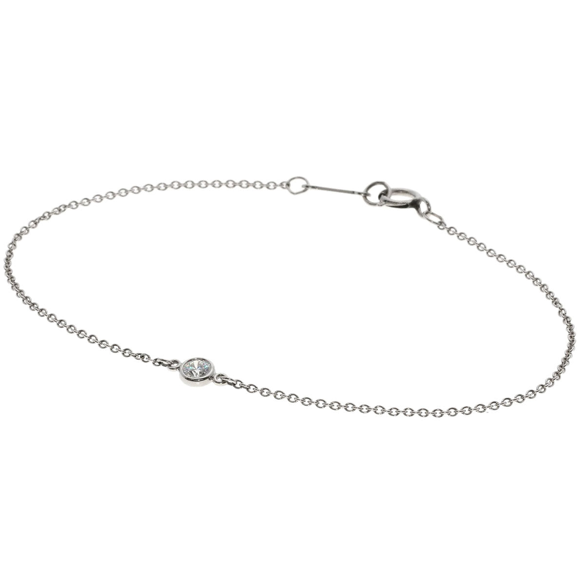 ティファニー バイザヤード ダイヤモンド ブレスレット プラチナPT950 レディース 【中古】【TIFFANY&Co.】