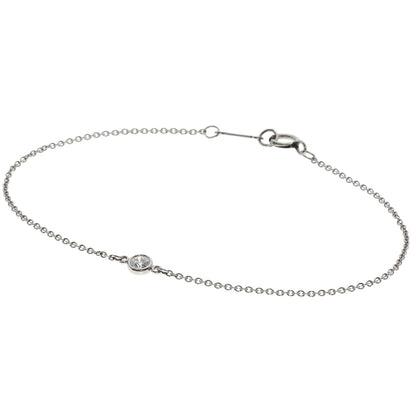 ティファニー バイザヤード ダイヤモンド ブレスレット プラチナPT950 レディース 【中古】【TIFFANY&Co.】