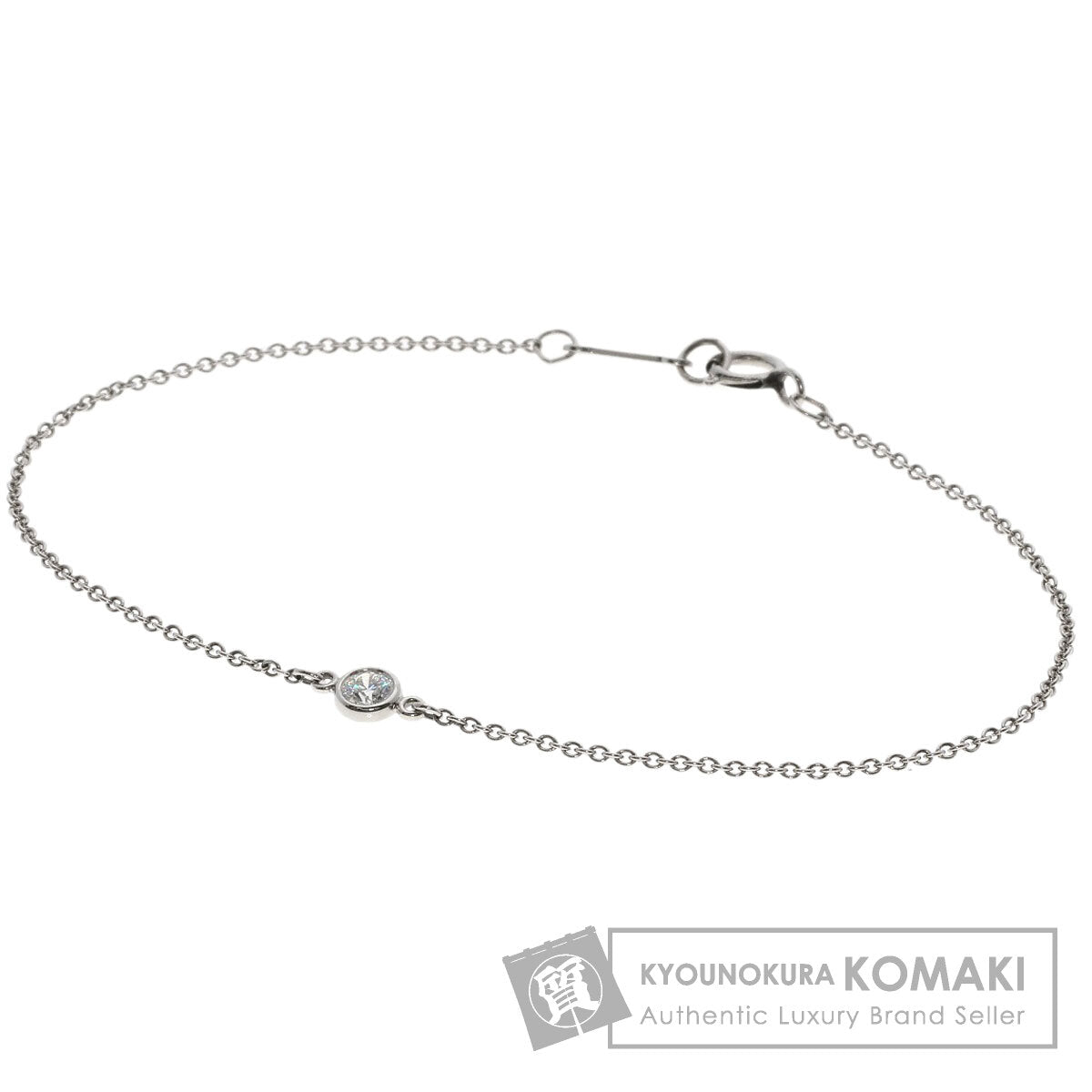 ティファニー バイザヤード ダイヤモンド ブレスレット プラチナPT950 レディース 【中古】【TIFFANY&Co.】