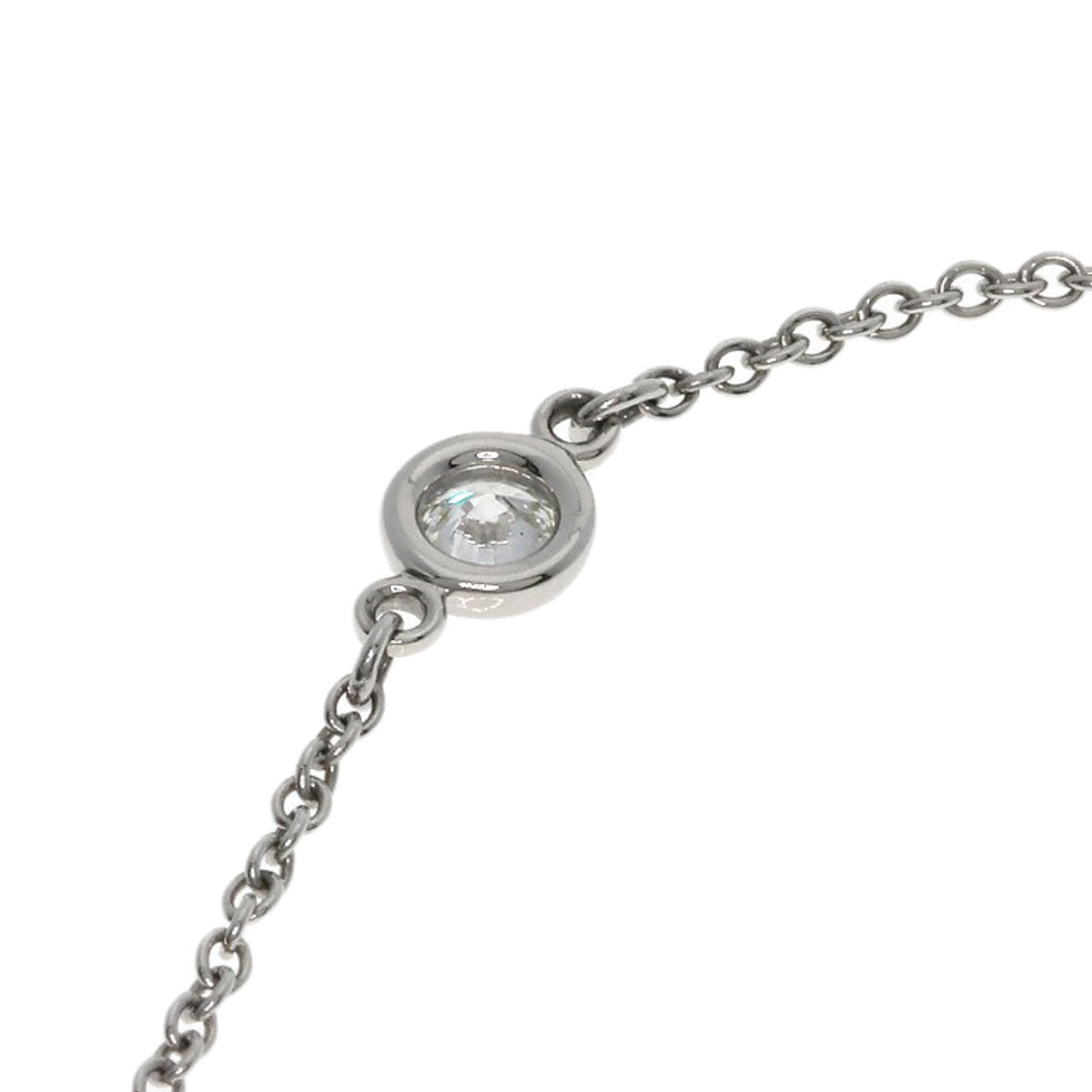 ティファニー バイザヤード ダイヤモンド ブレスレット プラチナPT950 レディース 【中古】【TIFFANY&Co.】