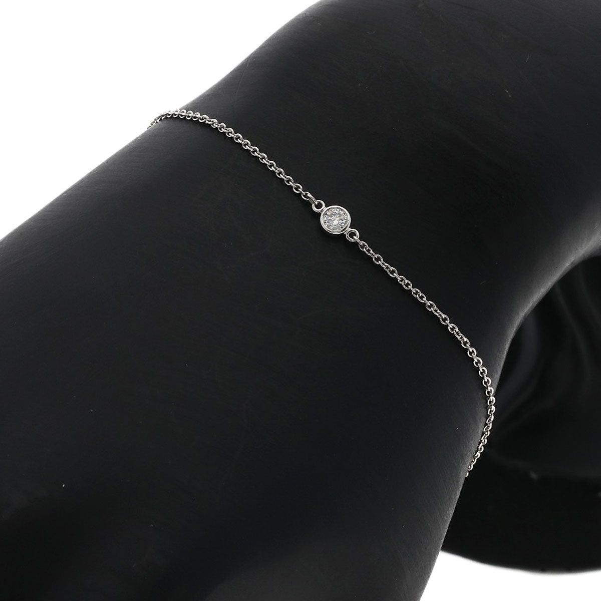 ティファニー バイザヤード ダイヤモンド ブレスレット プラチナPT950 レディース 【中古】【TIFFANY&Co.】