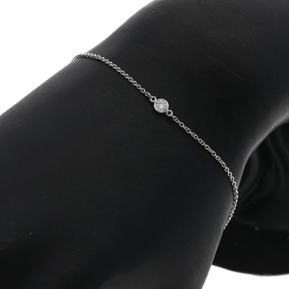 ティファニー バイザヤード ダイヤモンド ブレスレット プラチナPT950 レディース 【中古】【TIFFANY&Co.】
