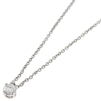 TIFFANY&Co. Solitaire Diamond H-VVS1-EX Necklace Platinum PT950 Ladies [Used]