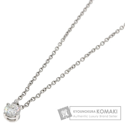 TIFFANY&Co. Solitaire Diamond H-VVS1-EX Necklace Platinum PT950 Ladies [Used]