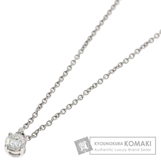 TIFFANY&Co. Solitaire Diamond H-VVS1-EX Necklace Platinum PT950 Ladies [Used]